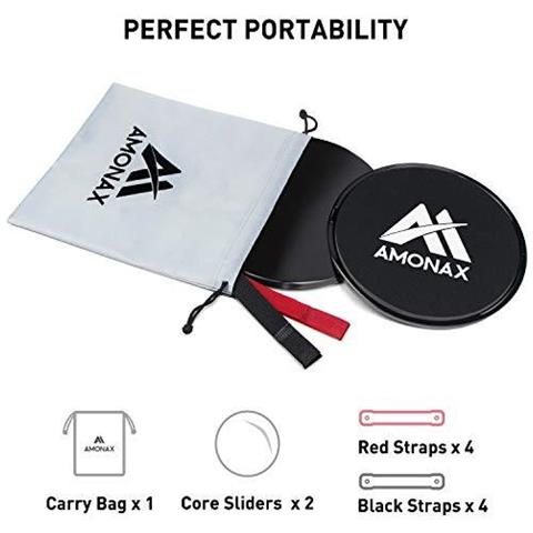 Nucleo Sliders Double Sided Gliding Dischi Con Cinghie. Ab Alianti Per Core Esercizio Fitness Palestra E Casa Laterale Doppia Slider Coppie Forza Glider Per Moquette Legno Pavimento Di Mattonelle - Foto 2