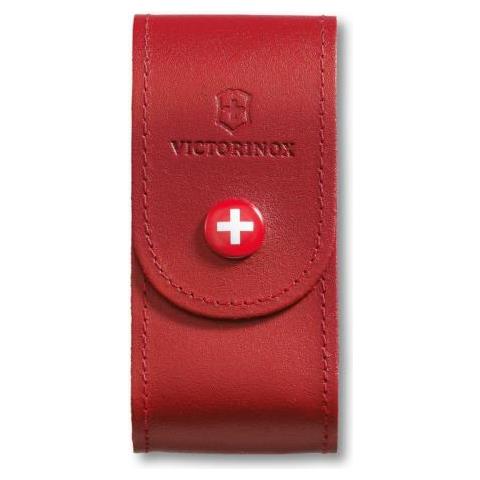 Custodia in Pelle Rossa per Coltelli Svizzeri - Foto 1