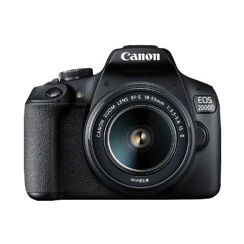 Fotocamera Digitale EOS 2000D BK 24.1Mpx Zoom Ottico 5x Display 3" Filmati FHD USB 2.0 - Foto 3
