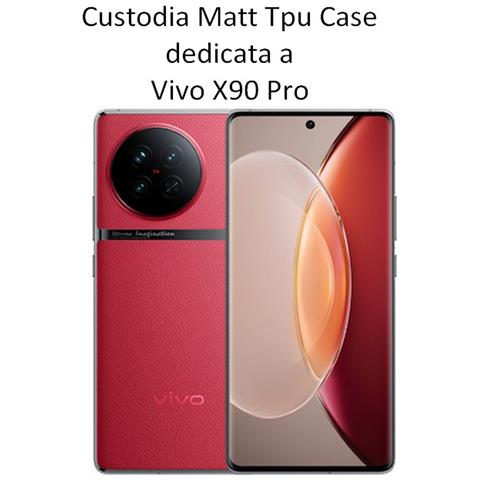 Custodia Tpu Silicone Cover Case Per Vivo X90 Pro Black - Foto 2