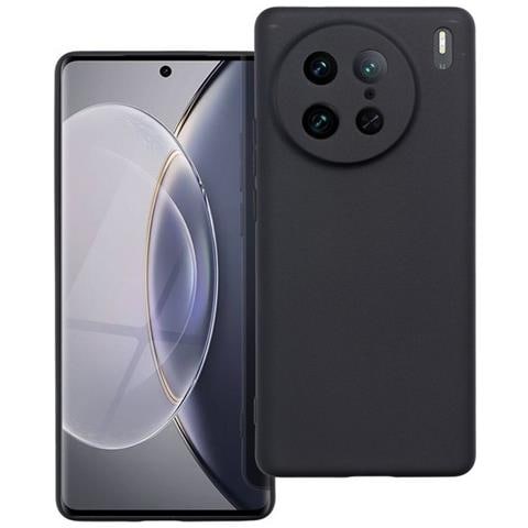 Custodia Tpu Silicone Cover Case Per Vivo X90 Pro Black - Foto 1