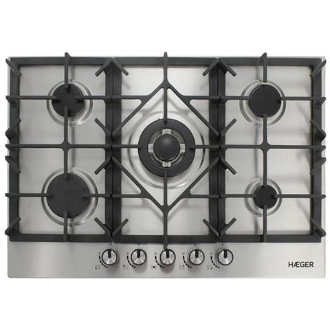 Piano Cottura A Gas Haeger Pg-5gi. 006a 75 Cm - Foto 1