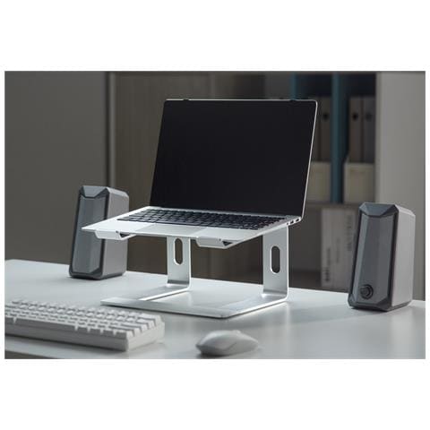 NBS-D1-01 supporto per laptop Supporto per computer portatile Alluminio, Argento 39,6 cm (15.6") - Foto 10