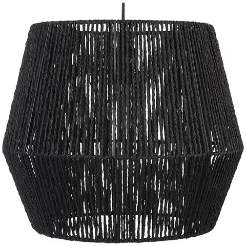 Lampadario Gweru Corda Di Carta Nero - Foto 2