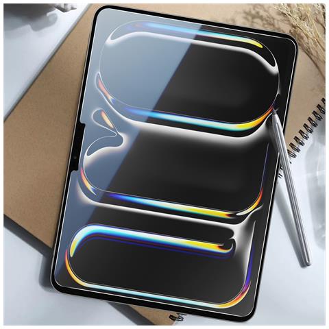 Vetro Temperato Per Ipad Pro 11 2024 Durezza 9h Antigraffi Smussato - Foto 5