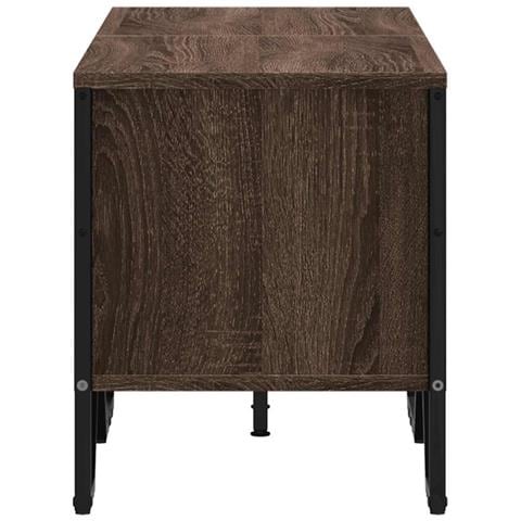 Mobile Porta Tv Rovere Marrone 122x34x41cm In Legno Multistrato - Foto 2