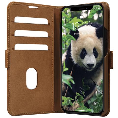 Custodia Per Iphone 14 Plus In Pelle Copenhagen Con Portacarte, Marrone Chiaro - Foto 2