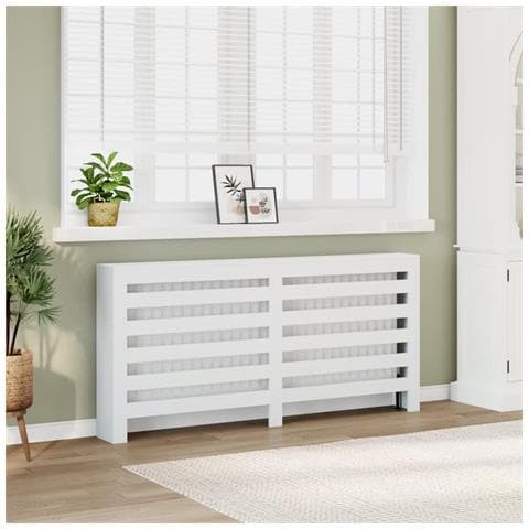 Copertura Termosifone Bianca 175x20x82 Cm In Legno Multistrato - Foto 1