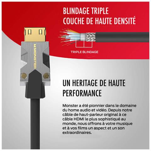 Cavo Hdmi M1000 Uhd 4k Hdr 22.5 Gbit /s 1,5m, Argento - Foto 5