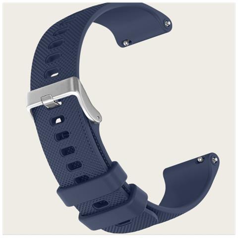 Cinturino Per Orologio In Silicone Con Motivo A Griglia Per Samsung Watch 4 Darkblue Xl - Foto 2