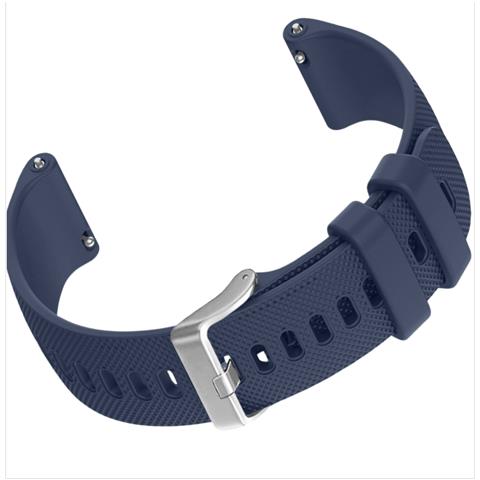 Cinturino Per Orologio In Silicone Con Motivo A Griglia Per Samsung Watch 4 Darkblue Xl - Foto 4