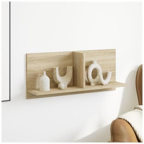 Mobile A Parete 70x16,5x30cm Rovere Sonoma In Legno Multistrato - Foto 3