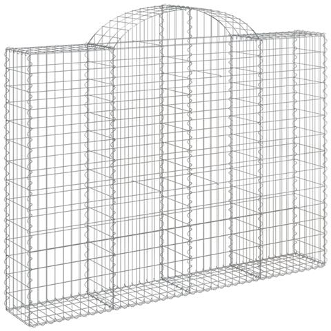 Cesti Gabbioni ad Arco 18 pz 200x30x140/160 cm Ferro Zincato - Foto 6