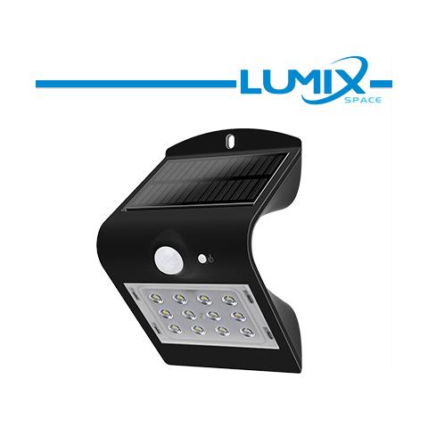 Lampada Da Parete Led Solare Senza Fili Con Sensori 220lm Nero - Foto 1