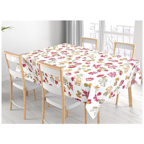 Tovaglia Per Salotto Cucina Tavolo 100% Cotone Made In Italy Bosco Rp 140x360 Bosco - Foto 1