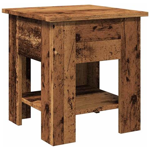 Tavolino Da Salotto Legno Antico 40x40x42 Cm Legno Multistrato - Foto 2