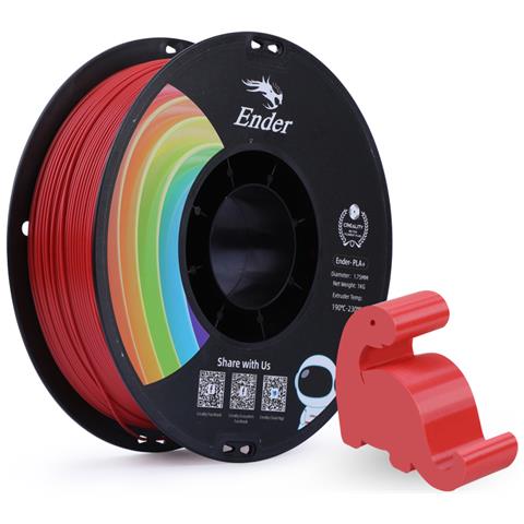 3301010309 materiale di stampa 3D Acido polilattico (PLA) Rosso 1 kg - Foto 1