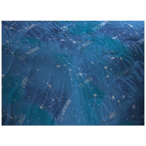 Trapuntino Piumino Estivo Primaverile 100gr Mq Leggero Disegno Zodiaco 1 Piazza E Mezza Zodiaco - Foto 2