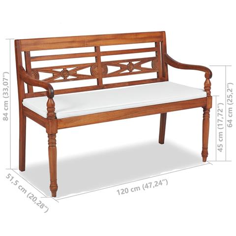 Set Da Pranzo Da Giardino 4 Pz Con Cuscini In Massello Di Teak - Foto 8