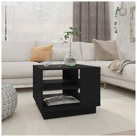 Lusso Casadino - Tavolino Da Salotto Nero 55x55x43 Cm In Truciolato - Foto 7
