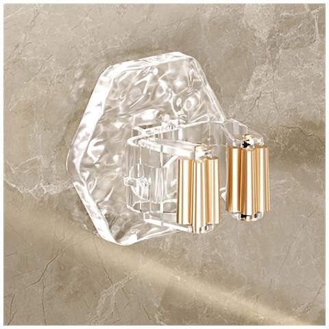 Supporto A Parete Per Mocio E Scopa - Autoadesivo, Senza Foratura Gold - Foto 2