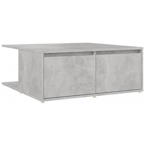Tavolino Da Salotto Grigio Cemento 80x80x31cm Legno Multistrato - Foto 1