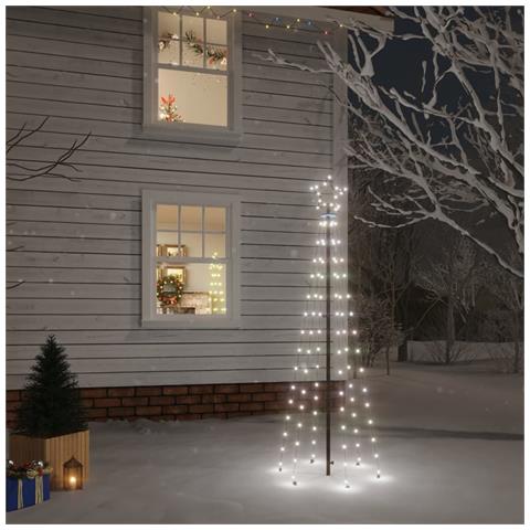 Lusso Casadino -  Albero Di Natale Con Puntale Bianco Freddo 108 Led 180 Cm - Foto 8