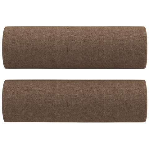 Set di Divani 4 pz con Cuscini Marrone in Tessuto - Foto 9