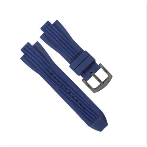 Cinturino In Silicone Compatibile Con Michael Kors Mk8184 8729 9020 Con Attacco Convesso Darkblue - Foto 2