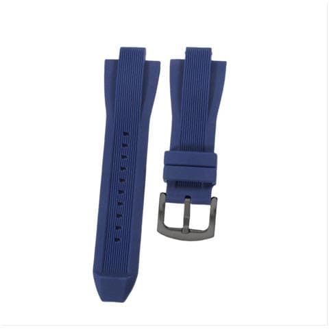 Cinturino In Silicone Compatibile Con Michael Kors Mk8184 8729 9020 Con Attacco Convesso Darkblue - Foto 3