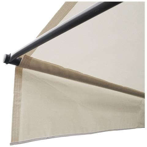 Tenda Da Balcone Chene 3 × 1,2 M - Tessuto Beige E Struttura Grigia - Foto 5