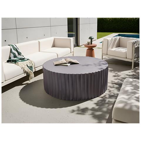 Tavolino Da Caffè Pozza 117 Cm 117 Cm Nero - Foto 1