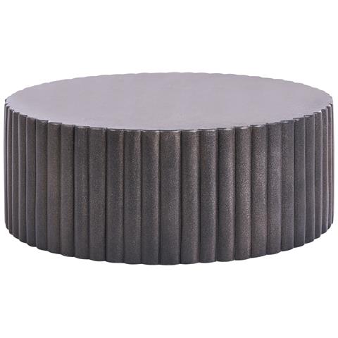 Tavolino Da Caffè Pozza 117 Cm 117 Cm Nero - Foto 2