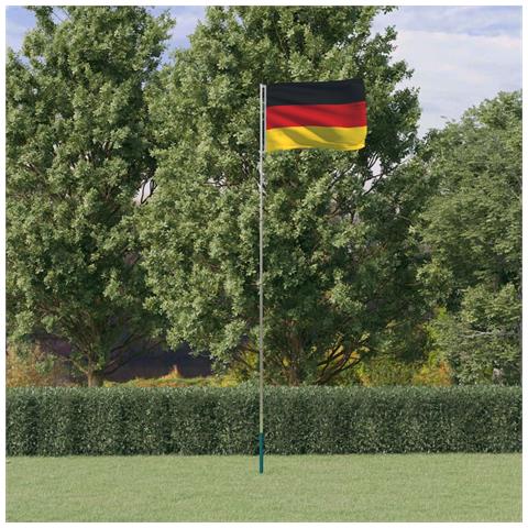 Asta e Bandiera Germania 5,55 m Alluminio - Foto 2