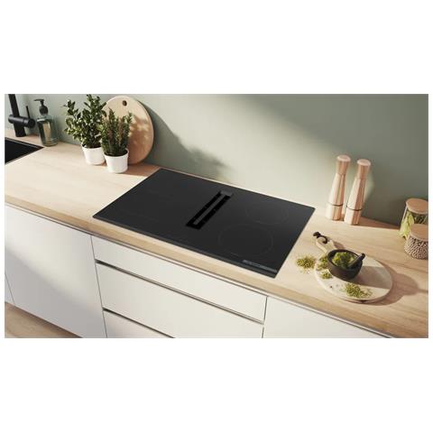 Serie 4 PVS831B16E Piano con cappa integrata 80 cm CombInduction Nero Classe B - Foto 4