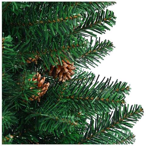 Albero di Natale snodato con 150 LED con supporto Verde 150 cm - Foto 9