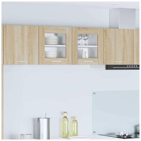 Armadio pensile con porta Riga Rovere Sonoma 40 x 31 x 40 cm - Foto 2