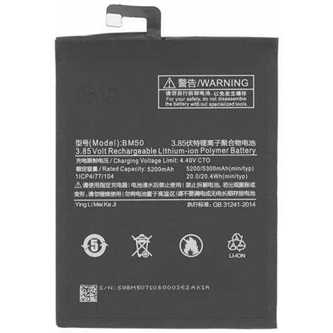 Oem Batteria Testata Ricambio Pari Originale Bm50 Per Xiaomi Mi Max 2 - Foto 1