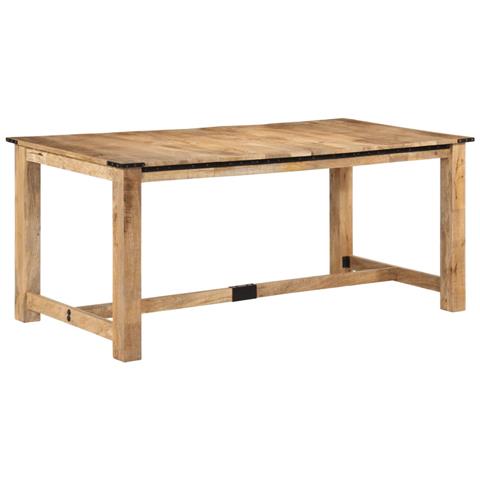 Tavolo da Pranzo 180x90x75 cm in Legno Massello di Mango - Foto 1