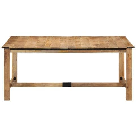 Tavolo da Pranzo 180x90x75 cm in Legno Massello di Mango - Foto 2