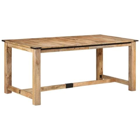 Tavolo da Pranzo 180x90x75 cm in Legno Massello di Mango - Foto 9