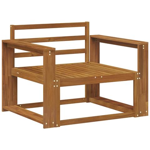Divano centrale per esterno Legno di Acacia Massello Naturale - Foto 1