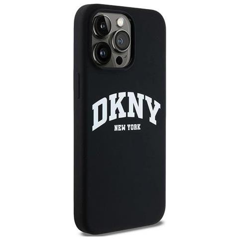 Dkny Liquid Silicone Custodia Magsafe Con Logo Bianco Per Iphone 14 Pro Max - Nera - Foto 1