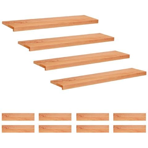 Tappeti per scale 12 pz 110 x 30 x 2 cm Vernice - Foto 1
