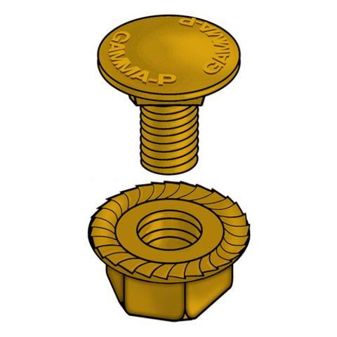03v1m610z - Sistema Supporto-bullone + Dado M6x10 Z - Foto 1