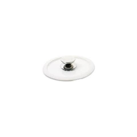 Coperchio In Vetro Con Bordo Bianco In Silicone 16 Cm - Foto 1