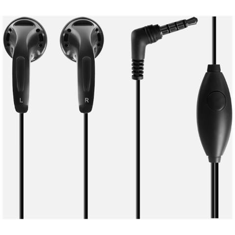 Auricolare Stereo 2.5mm con Cavi Colore Nero - Foto 1