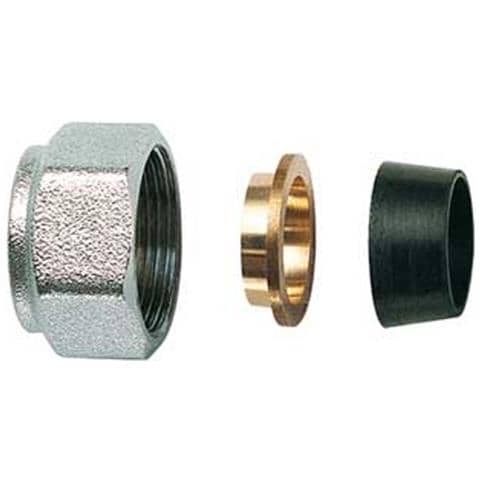 Kit Completo Gomma A Compressione Ø16 Calotta Cromata 8429 16 - Foto 1