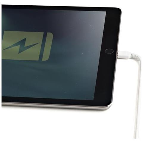 Cavo da USB-A a Lightning da 15cm bianco - Robusto e resistente cavo di alimentazione /sincronizzazione in fibra aramidica da USB tipo A da Lightning - Certificato Apple Mfi per iPad /iPhone 12 - Foto 2