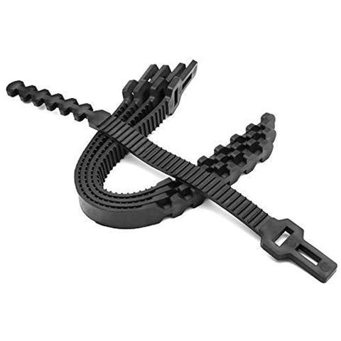 5 Pc 325 Cm Black Tree Cravatte Cinghie Supporta Heavy Duty Arbusto Lacci Regolabili Interblocco Giardino Di Cravatte Per Tree Piante Support - Foto 4